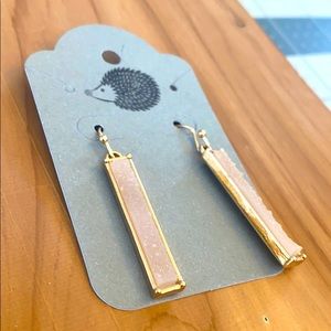 Pink fashion earrings
